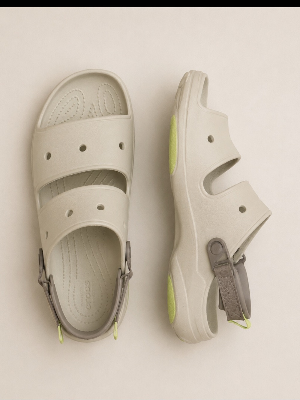 CROCS Classic All Terrain Sandals Men’s Size 13 Gray Sport Comfort Double Stap
